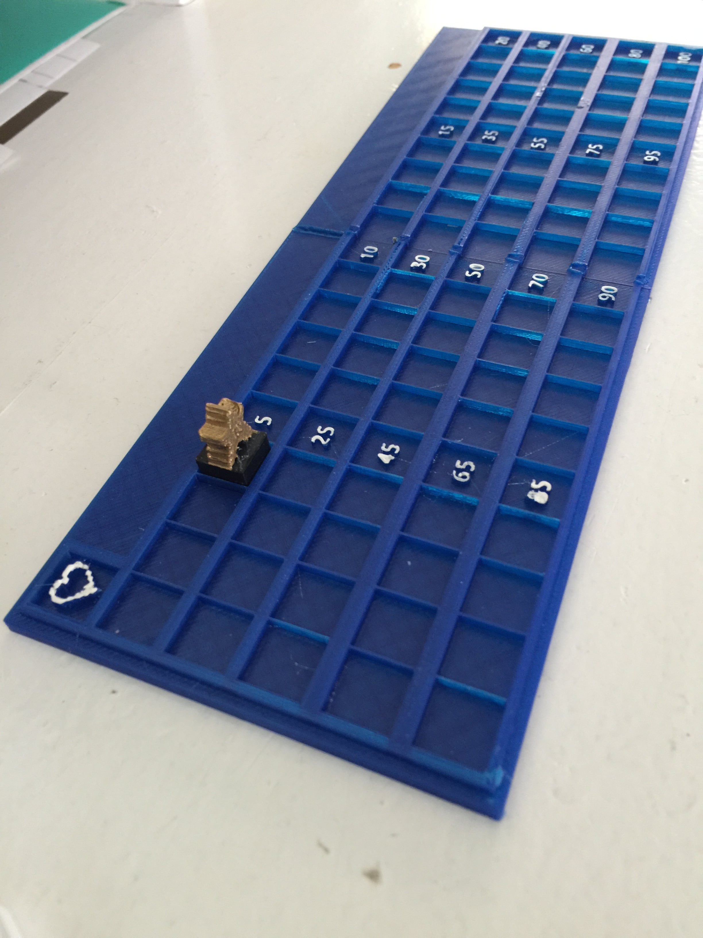 Mario Azul Board Game Score Track