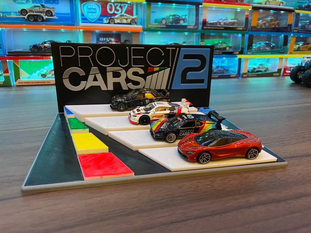 Project CARS 2 Theme Display (Quad 1/64 Scale Cars)