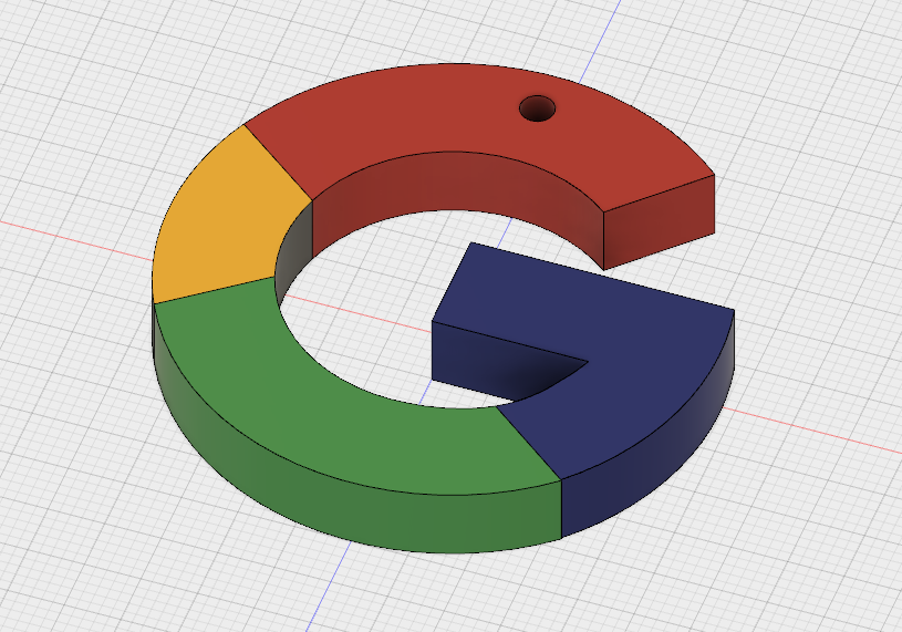Google Logo Keychain