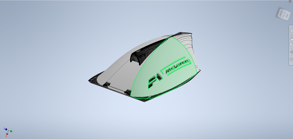 Center Lid for OpenRC F1 Car