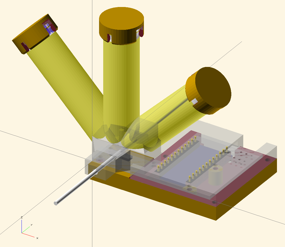 Filament Width Sensor with 3 LEDs, TSL1401CL, and Arduino Pro Micro