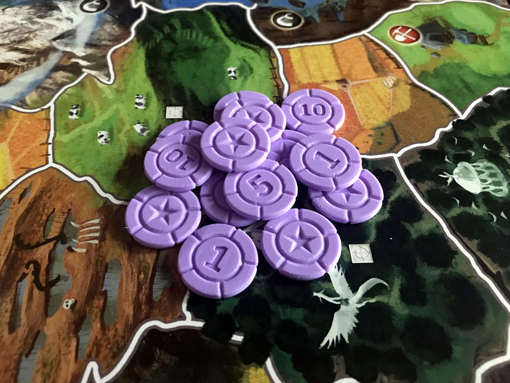 Victory Point Tokens for Board Games