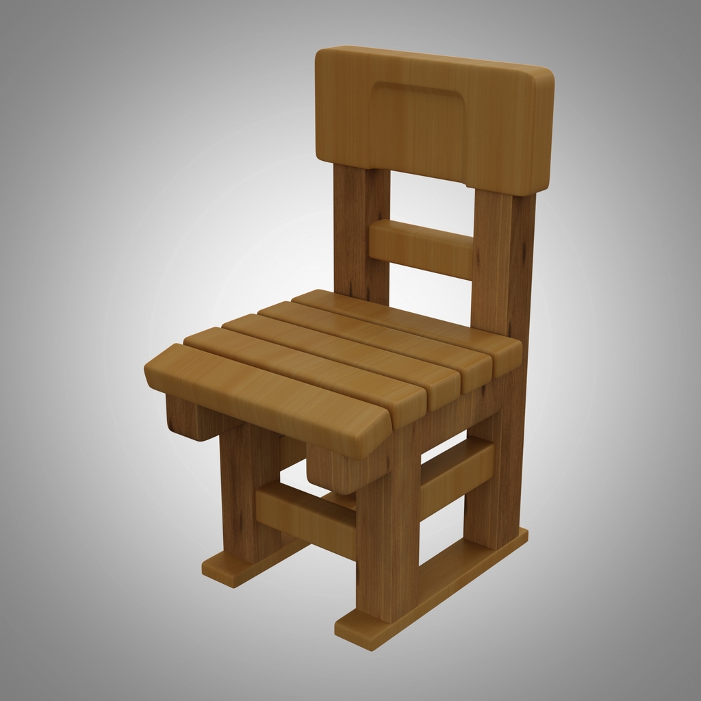 Wooden chair miniature