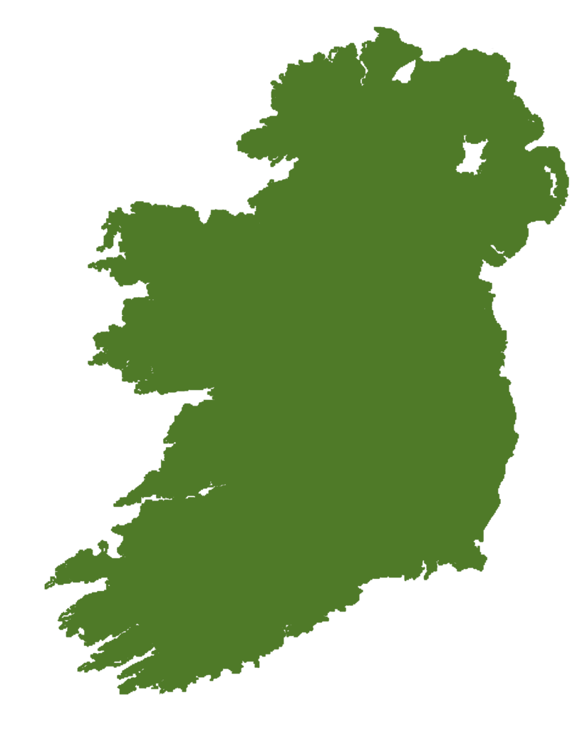 Ireland Map for Epoxy Fill