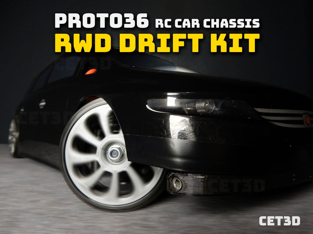 RWD DRIFT KIT for PROTO36 RC Car Chassis