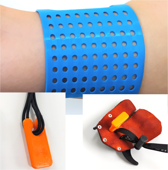 Archery: String clip, finger tab and arm guard