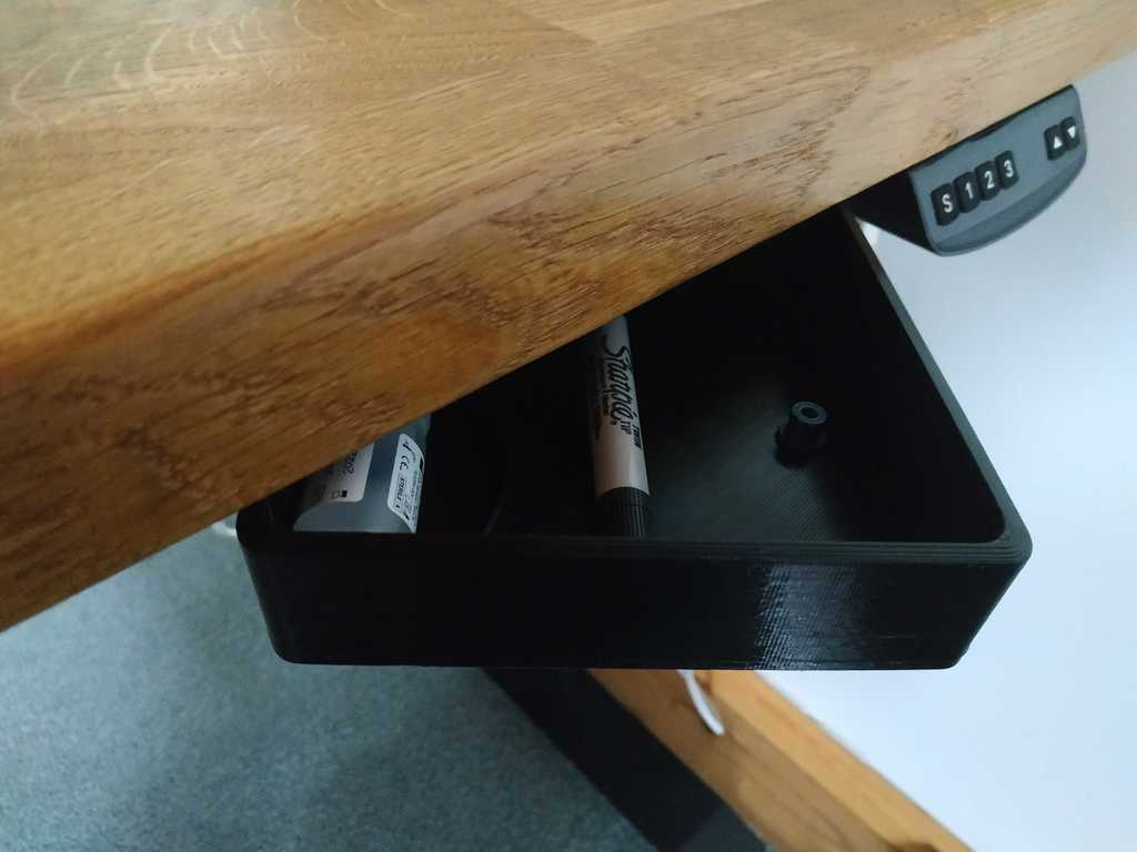 Under desk drawer on bearing
