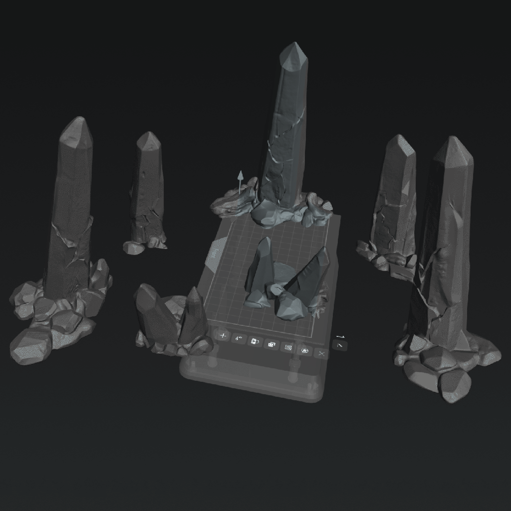Obsidian Headstones Terrain - The Eightpints The Chamuscado Glass Wastes