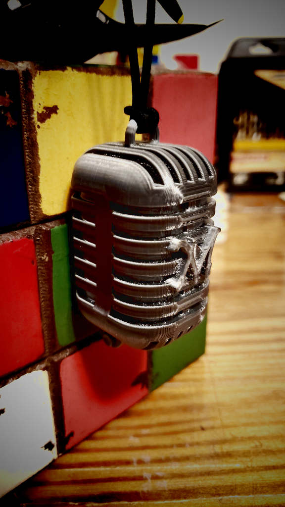 Vintage Microphone Ornament