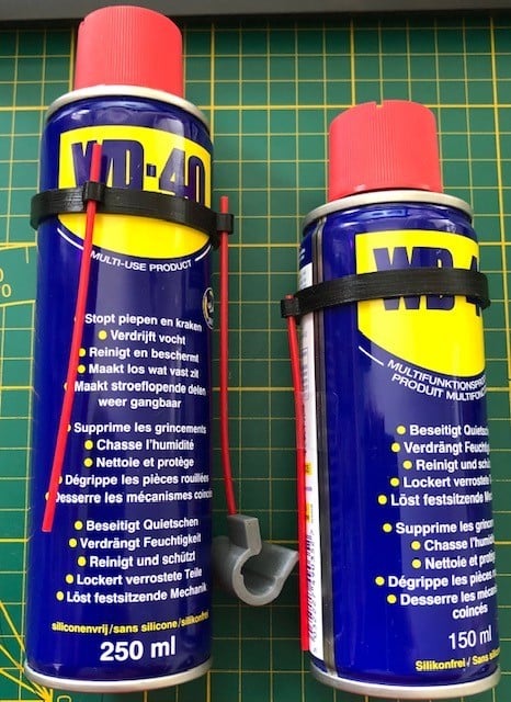 WD-40 150ml or 250ml can TPU straw holder singel and double