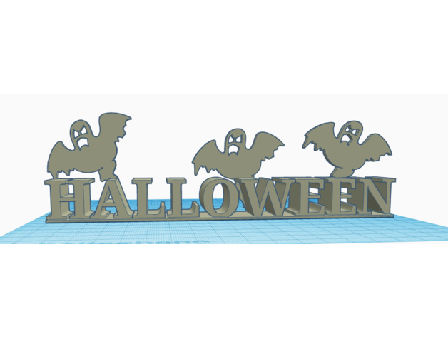 Halloween Schriftzug Mit Geister
