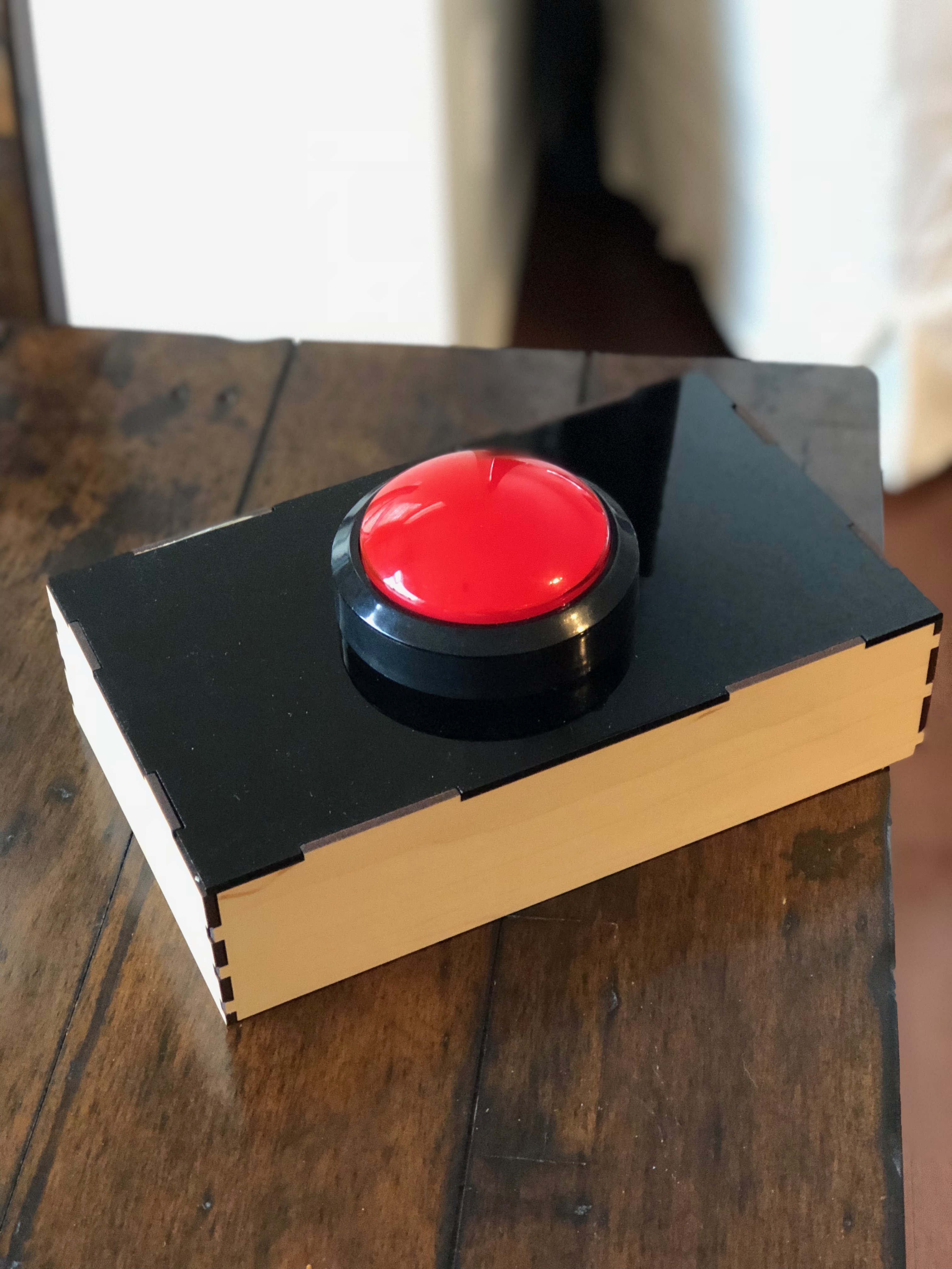 Laser cut box for huge Adafruit arcade button