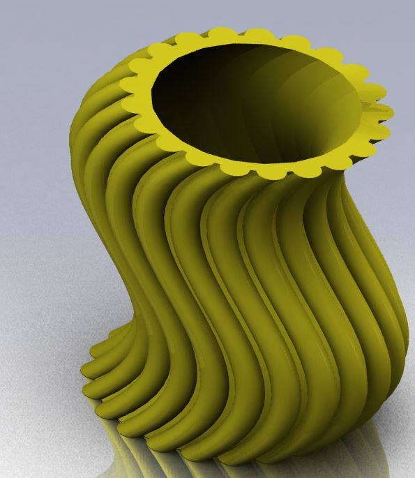 wavy thing vase