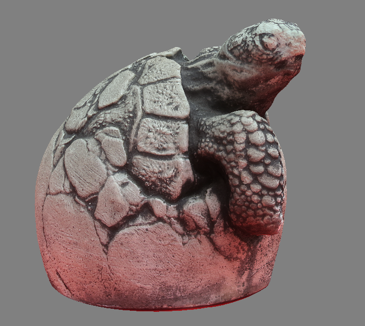 Turtle Stone Statue (High Mesh Faces)