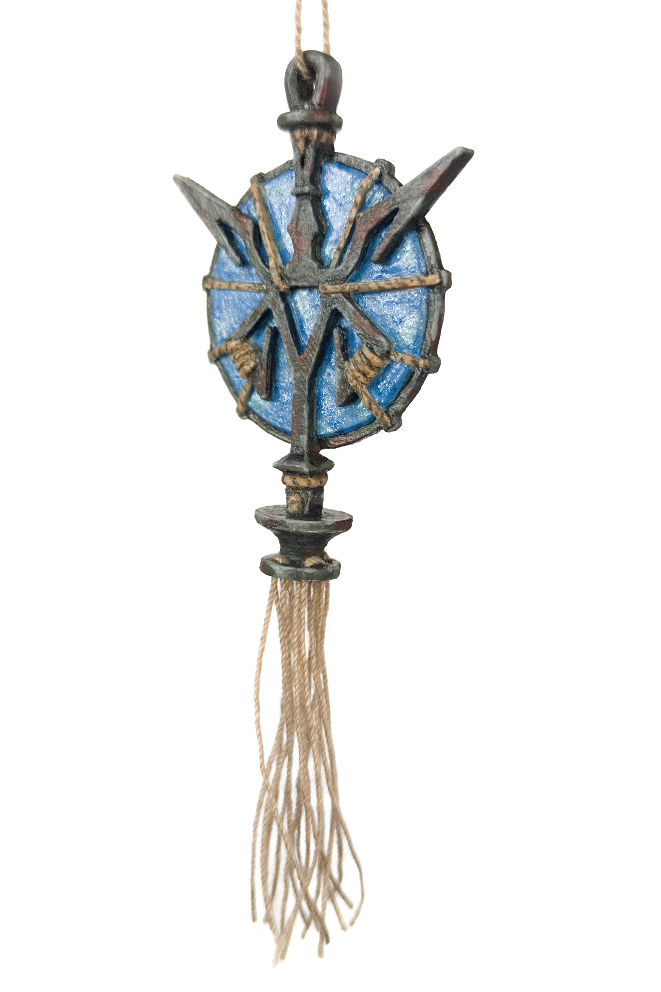 Resident Evil 4 Remake Blue Medalion Keychain