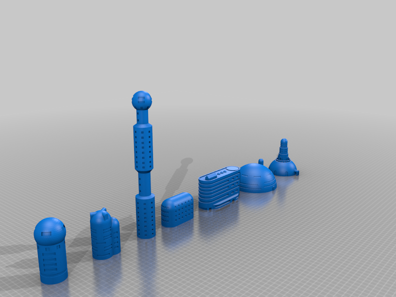 Assorted Dragon Ball Buildings Set 2