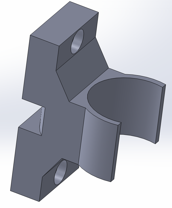 Gaz pipe bracket
