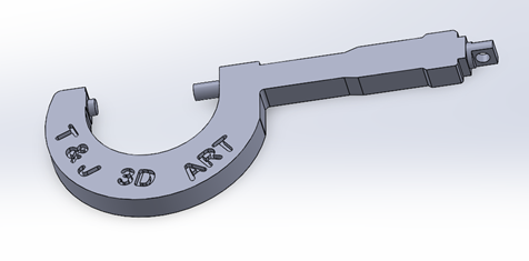 Micrometer Keychain