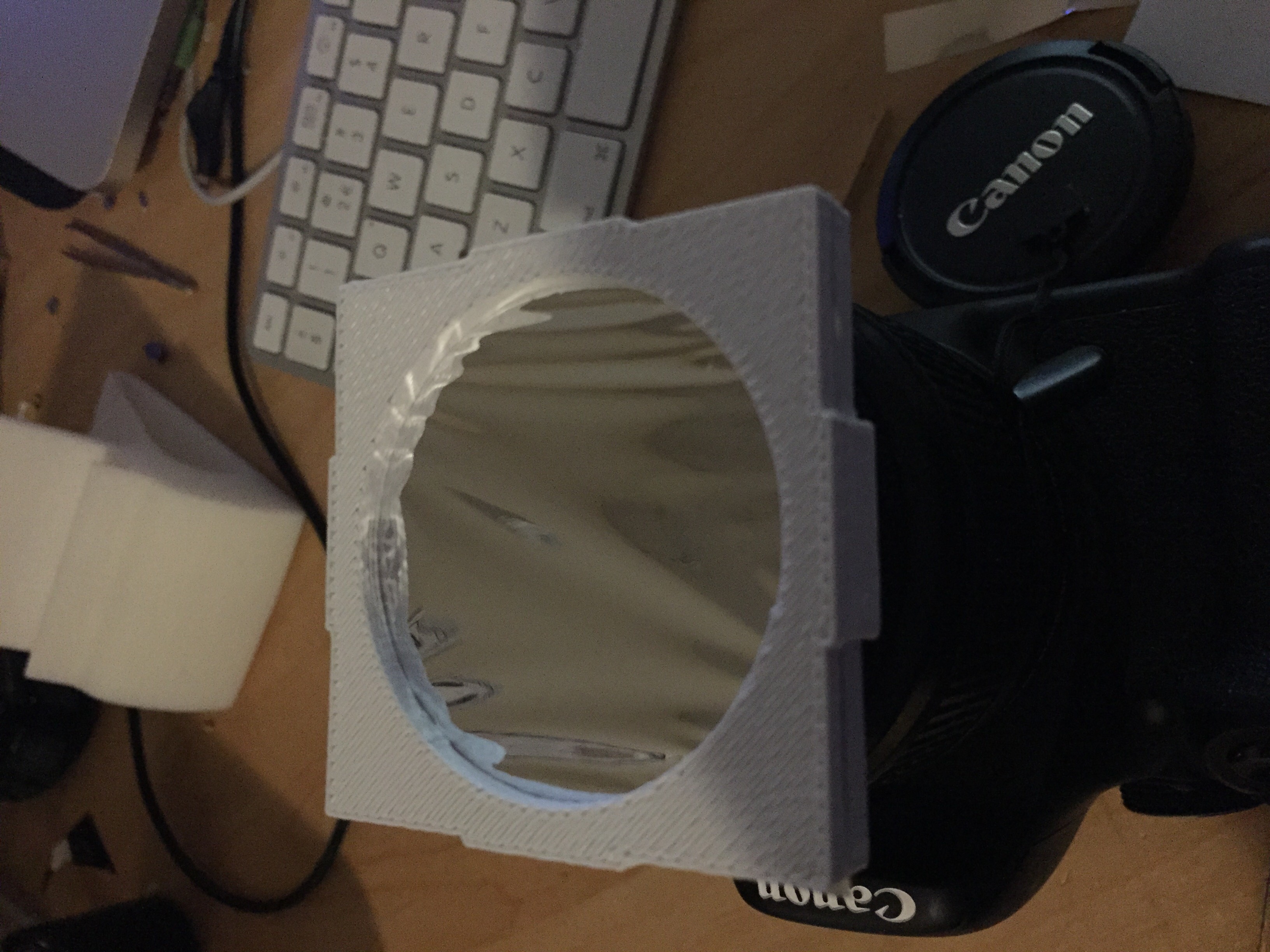 Solar Eclipse Canon 18-55 DSLR lens filter holder