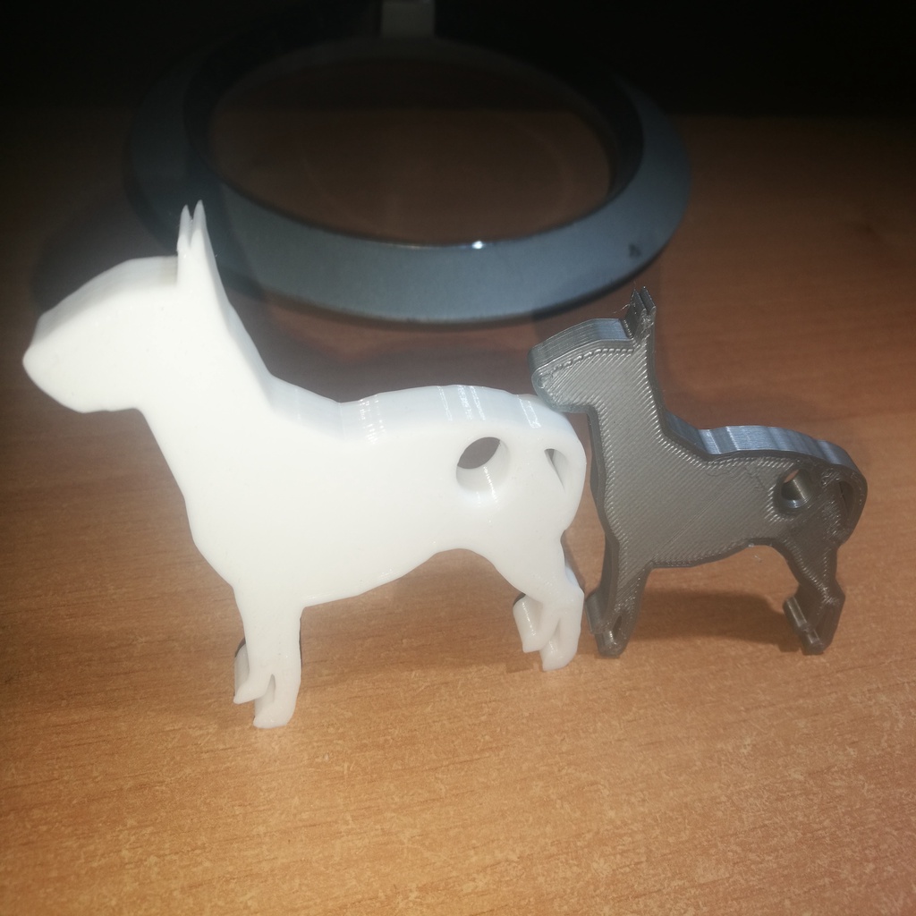 bull terrier keychain