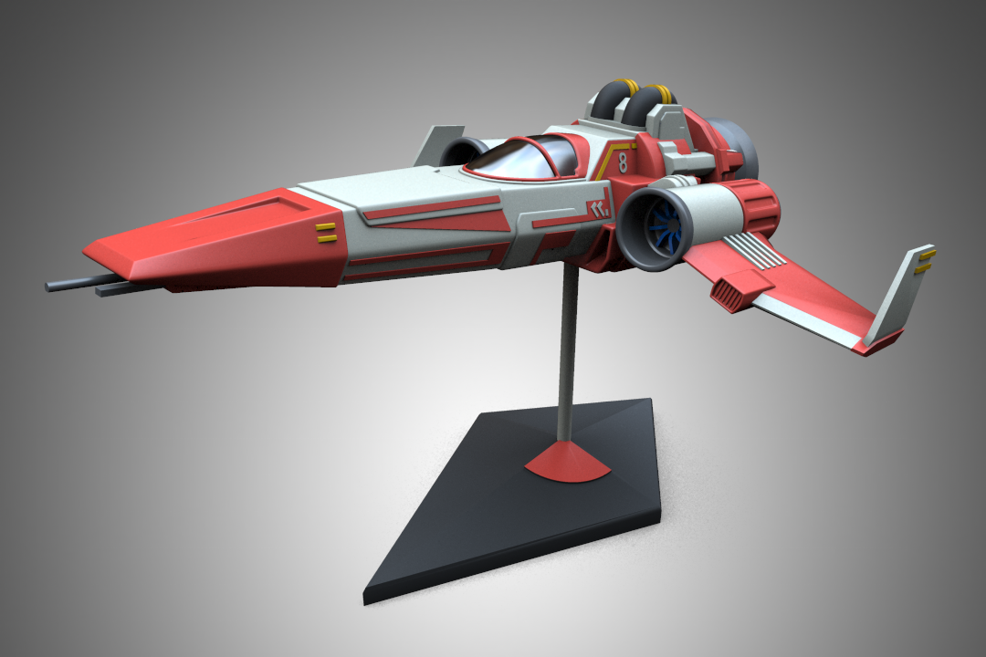 No Man's Sky Spaceship Alpha Vector (No supports)