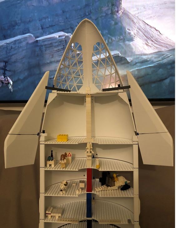 Lego SpaceX Starship Baseplate n18 (1/30 scale)