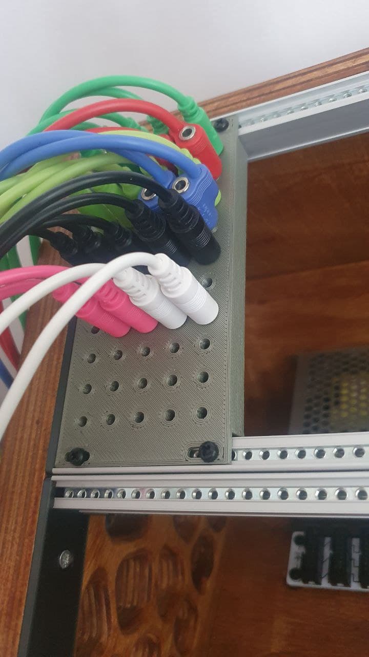 Parametric Eurorack Panel With Cable Storage