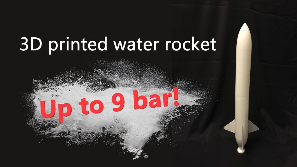 3D printed water rocket