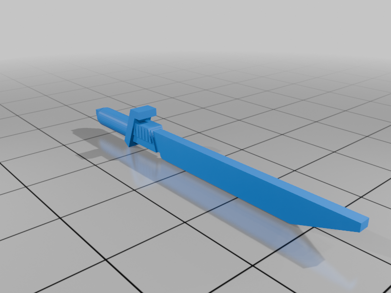 Fixed Darksaber - Blade and Pommel