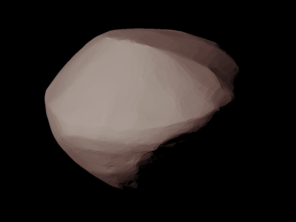 3200 Phaethon scaled one in eighty thousand