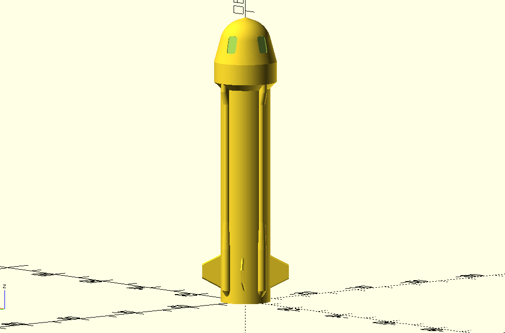 Blue Origin New Shepard projectile for Desktop Stomp Rocket
