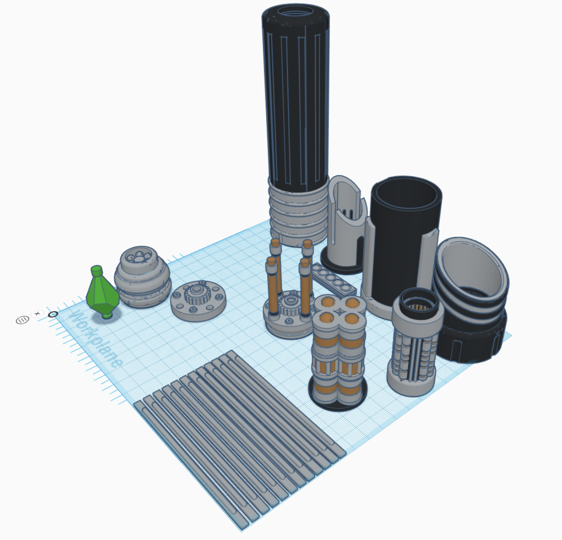 Lightsaber with internal parts RMX with color