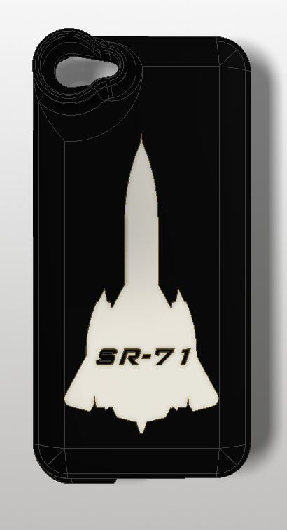 iPhone 5 Acoustic Case SR-71 Black Bird