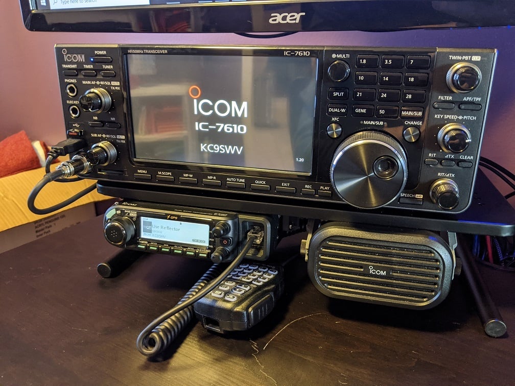 Icom ID-4100 and SP-35 Brackets