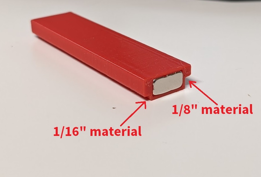 Laser Cutter Material Holder (magnet based)