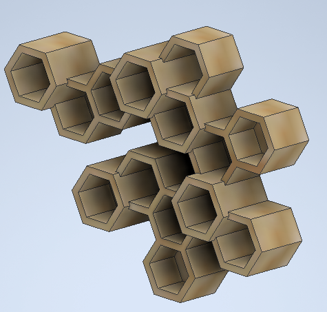 Honeycomb key holder
