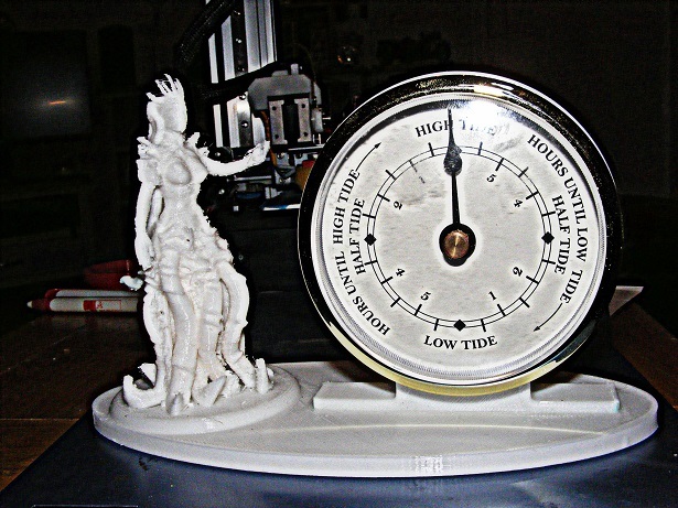 sea queen clock printed