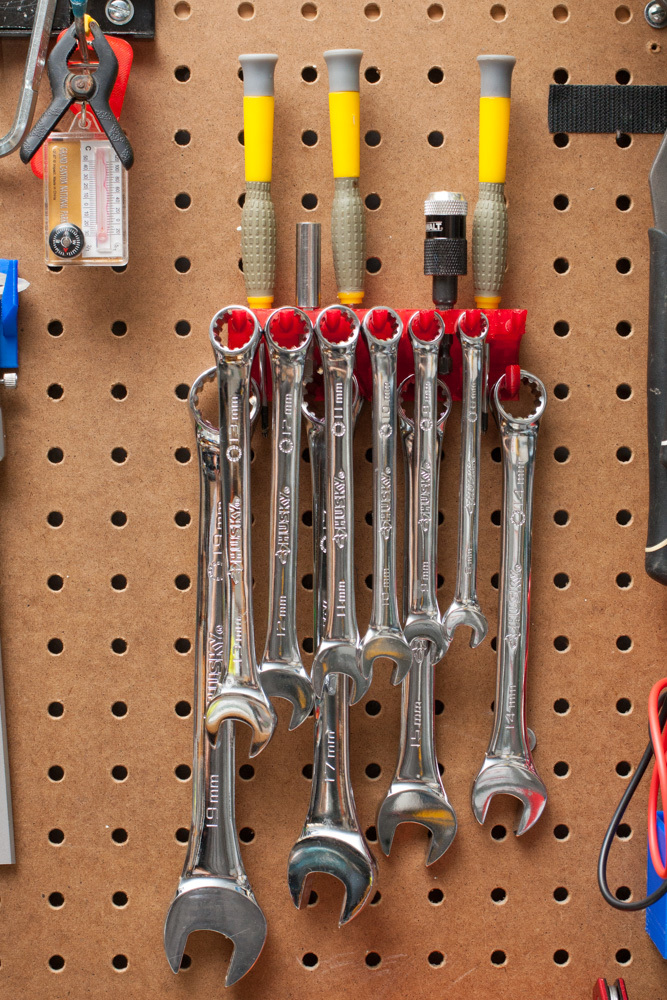 Wrench Pegboard Double Tier Hanger