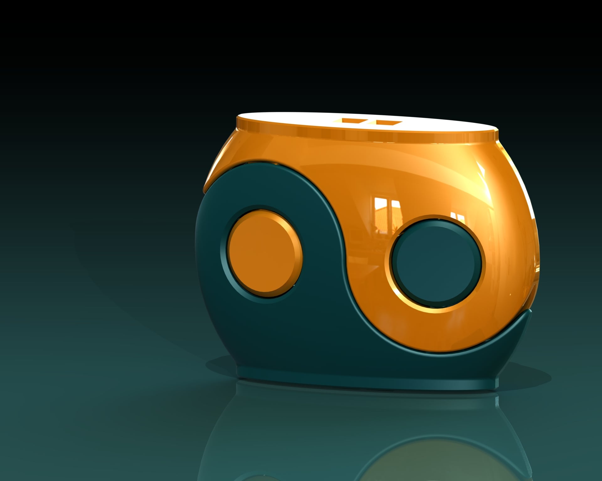 Yin-yang container/box fdm-test 01