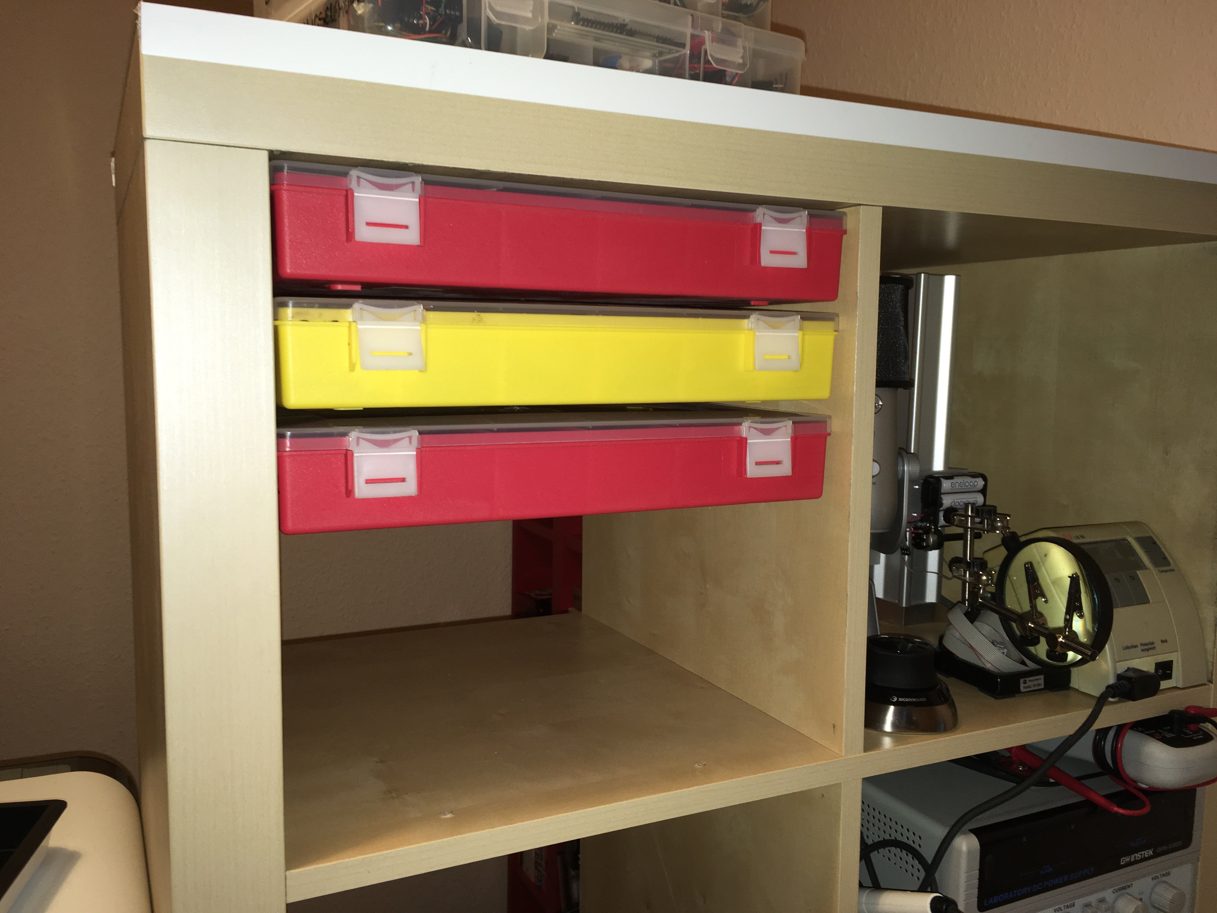 Assortment box rack for IKEA Expedit / Kallax