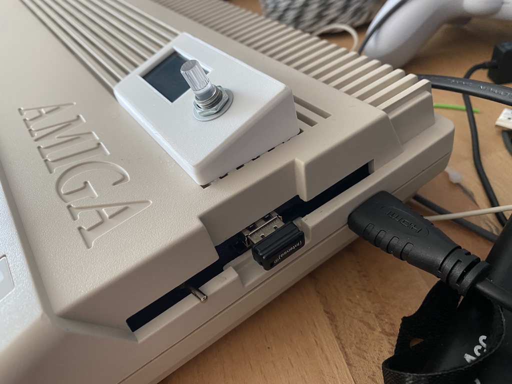 Amiga 500 Gotek Bracket and HDMI Port Mount