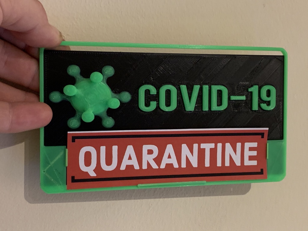 Coronavirus Covid-19 Custom Message Display Board
