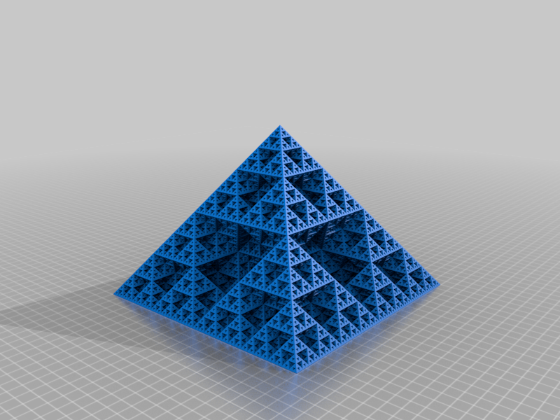 Sierpinski pyramid lamp