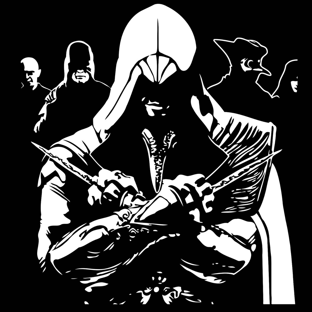 AC Ezio stencil 3