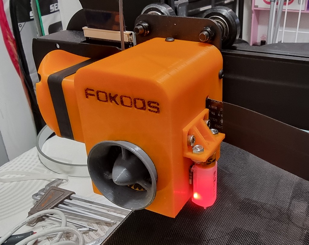 Extruder Cover for Fokoos Odin