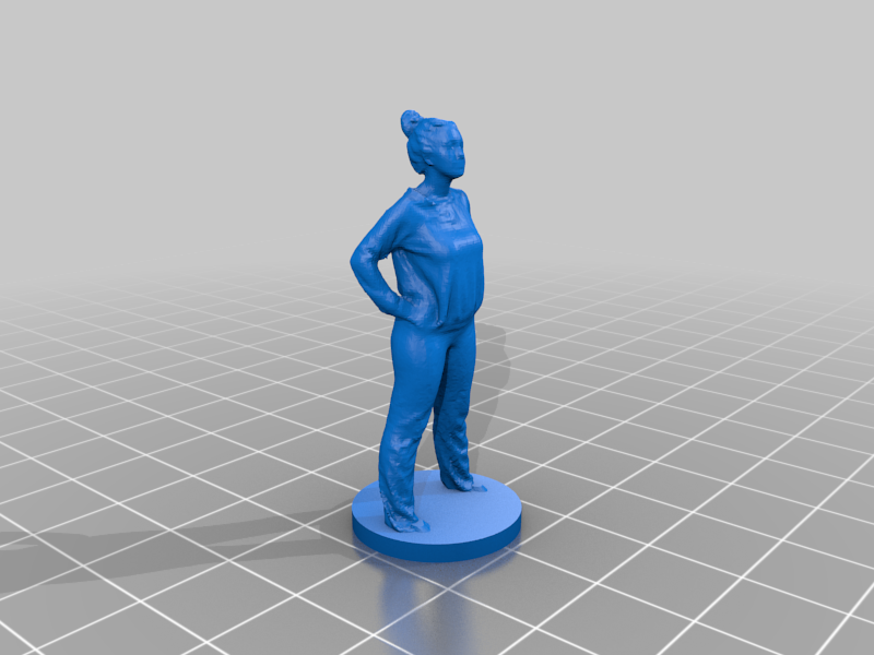 Scale Figure Woman with base