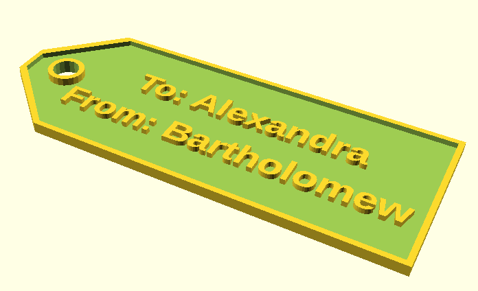 Customizable Gift Tag