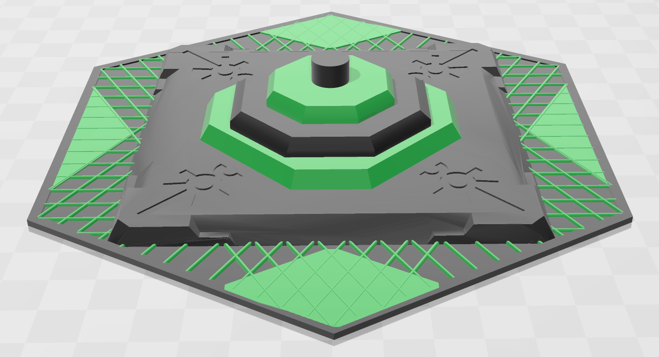 Necron Power Node base scatter terrain - WH40k