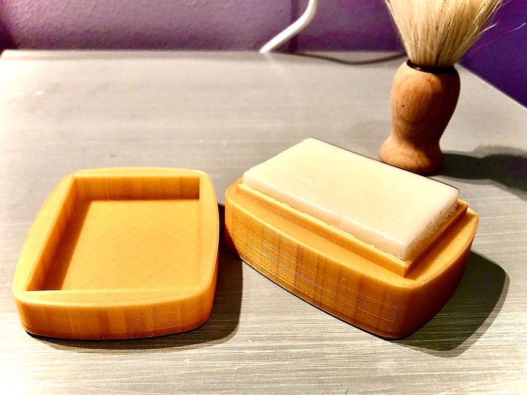 Shaving soap box