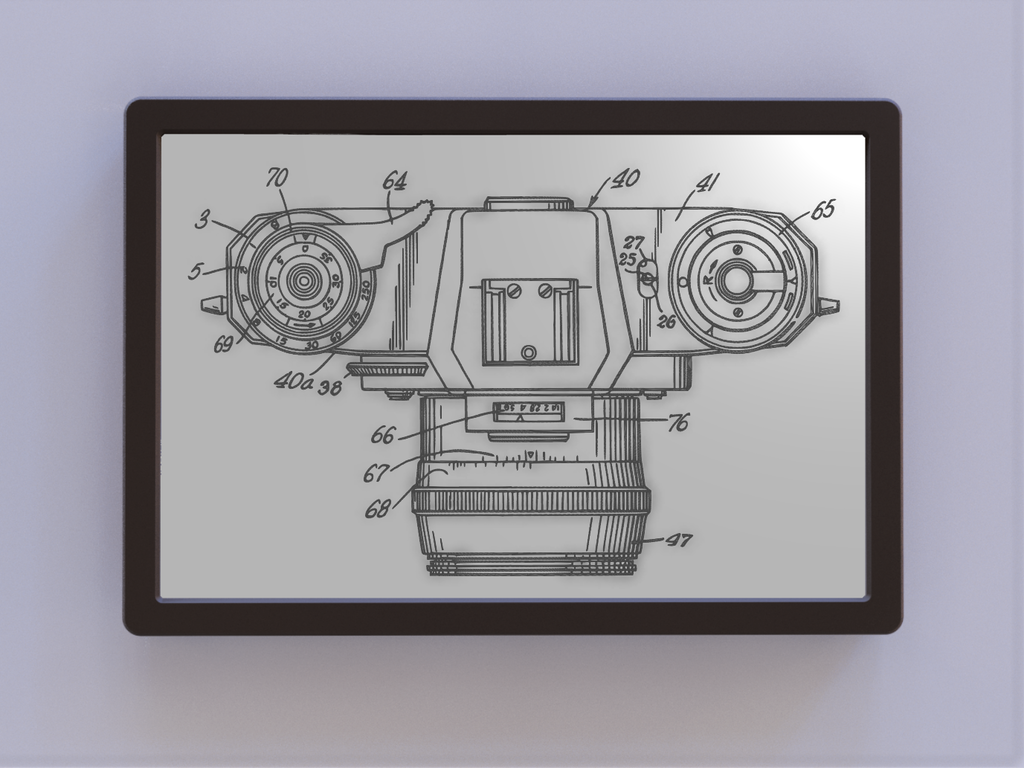 SLR Camera Patent Art - Top